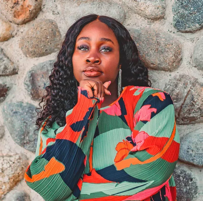 Portrait in a colorful jacket