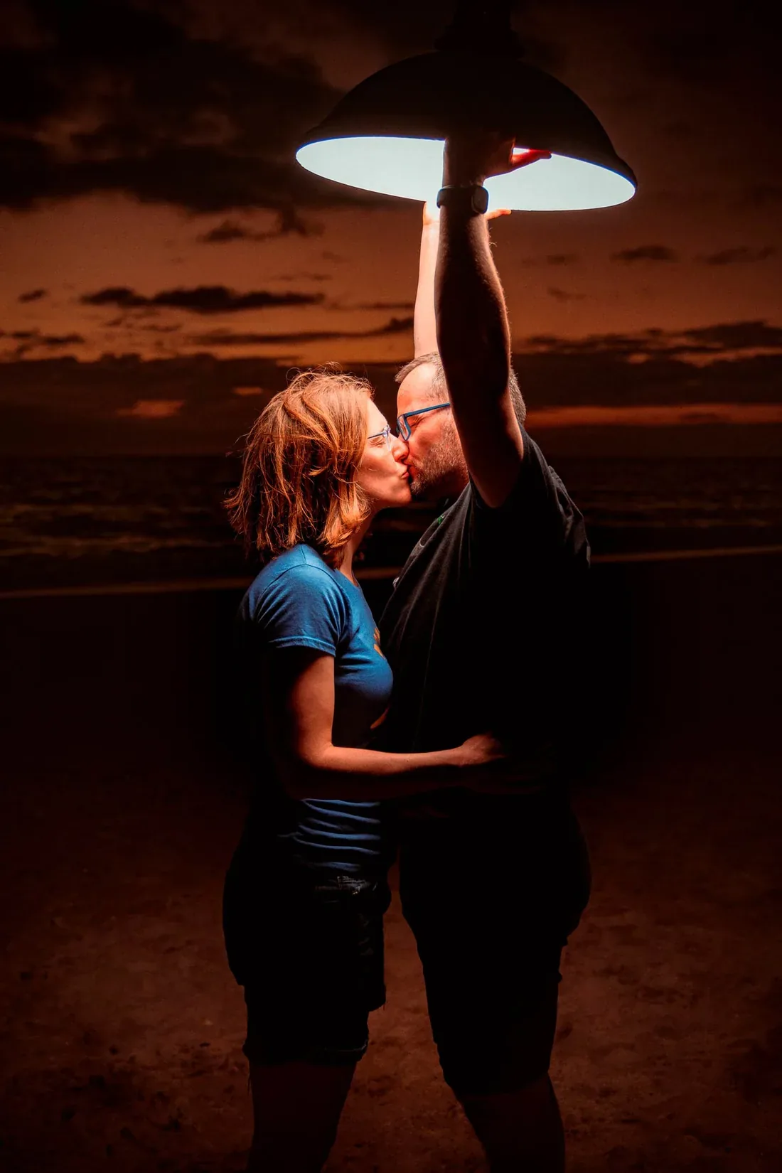 Couple at sunset